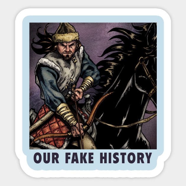 Attila the Hun Sticker by Our Fake History